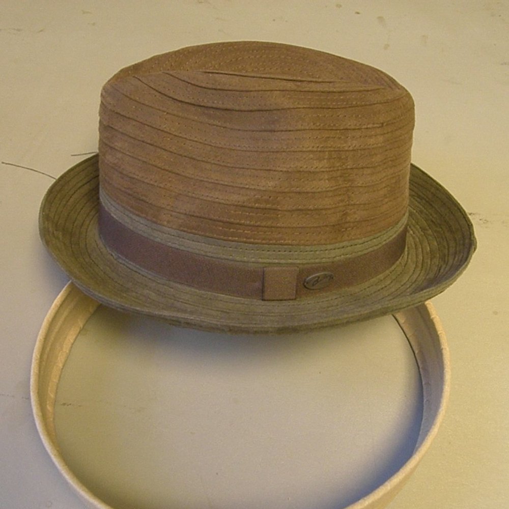 Class is the key olive & brown New Medium Fedora